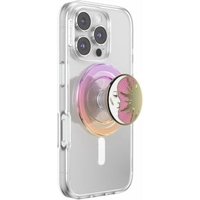PopSockets Phone Grip for MagSafe, Magnetic Holder, Phone Stand, Enamel - Enamel Lunar Dreams Pink