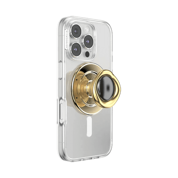 PopSockets Phone Grip for MagSafe, Magnetic Holder, Phone Stand, Enamel - Eye of the Beholder Gold