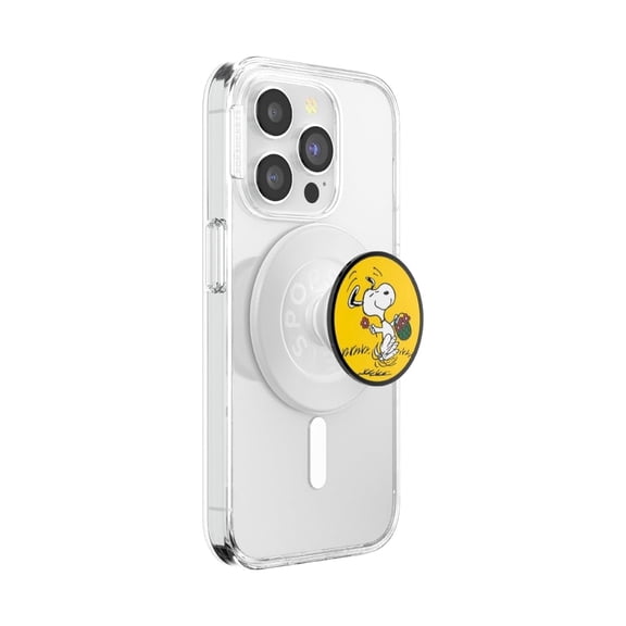PopSockets Phone Grip for MagSafe, Magnetic Holder, Phone Stand, Snoopy - Sitting Snoopy