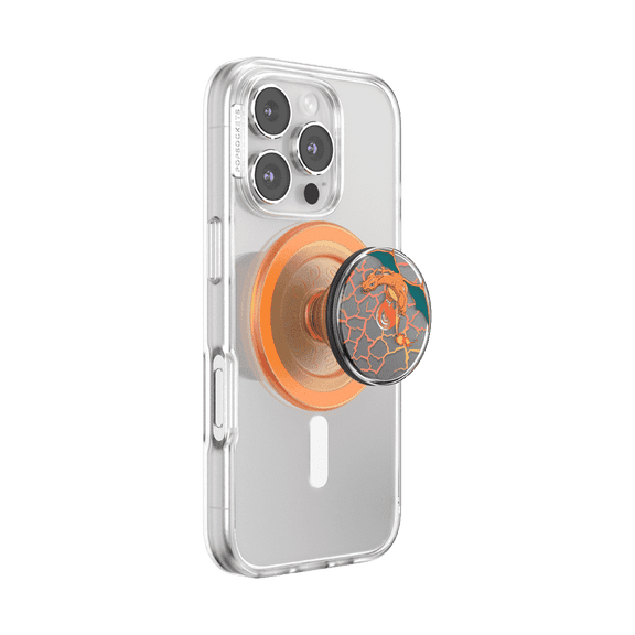 PopSockets Phone Grip for MagSafe, Magnetic Holder, Phone Stand, Spinner - Charizard in Flight