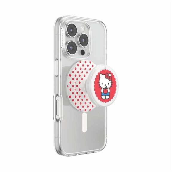 PopSockets Phone Grip for MagSafe, Magnetic Holder, Phone Stand, Hello Kitty - Looking Good Hello Kitty