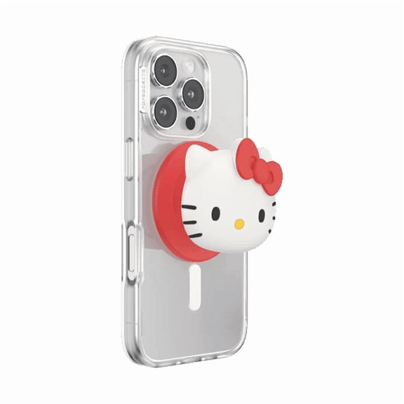 PopSockets Phone Grip for MagSafe, Magnetic Holder, Phone Stand, Hello Kitty - PopOut Hello Kitty