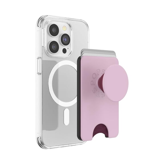 PopSockets MagSafe Phone Wallet with Expanding Grip - Blush Pink
