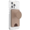 thumbnail image 1 of PopSockets Phone Wallet for MagSafe, Phone Card Holder with Grip, Brown - Latte, 1 of 6