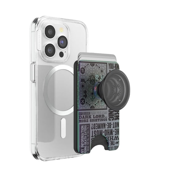 PopSockets Phone Wallet for MagSafe, Phone Card Holder with Grip, Harry Potter - Dark Lord Returned