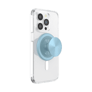 PopSockets Phone Grip for MagSafe, Magnetic Holder, Phone Stand, Light Blue - Blue Sigh