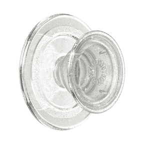PopSockets Phone Grip for MagSafe, Magnetic Holder, Phone Stand, Clear - Clear Glitter