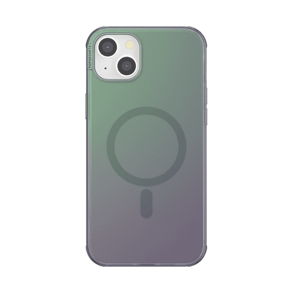 PopSockets Phone Case for Apple iPhone 14 Plus, MagSafe Compatible, 10ft Drop Protection, Nightshade