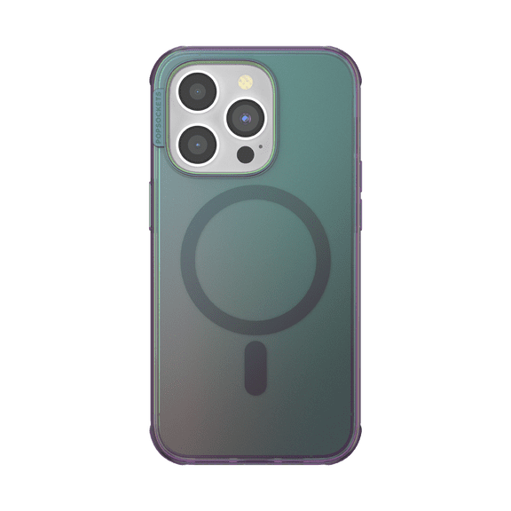 PopSockets Phone Case for Apple iPhone 14 Pro, MagSafe Compatible, 10ft Drop Protection - Nightshade