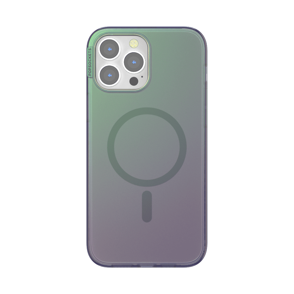 PopSockets Phone Case for Apple iPhone 14 Pro Max, MagSafe Compatible, 10ft Drop Protection - Aura