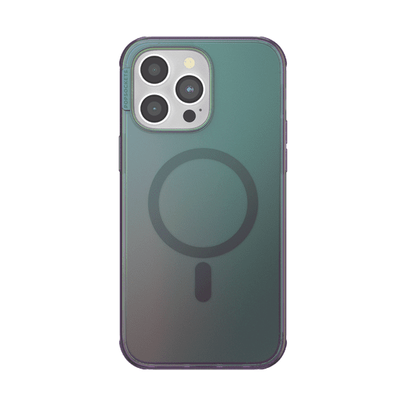 PopSockets iPhone 14 Pro Max Phone Case with MagSafe, Wireless Charging Compatible, Green - Nightshade