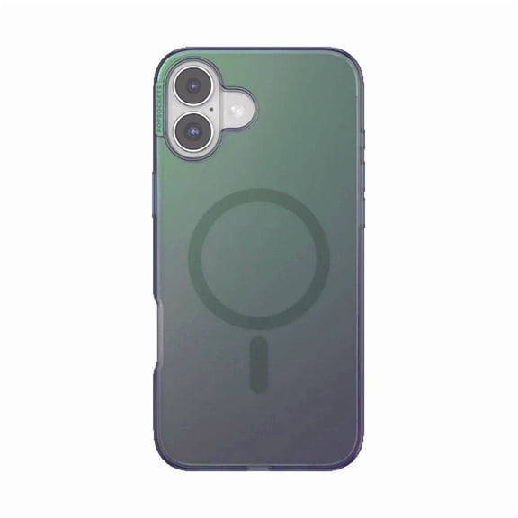 PopSockets iPhone 16 Plus Phone Case with MagSafe, Wireless Charging Compatible, Green - Nightshade