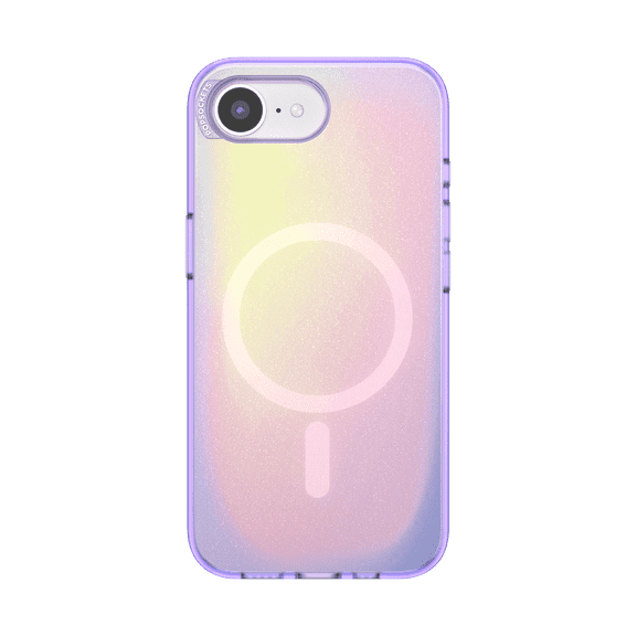 PopSockets iPhone 16E Phone Case with MagSafe, Wireless Charging Compatible, Purple - Aura