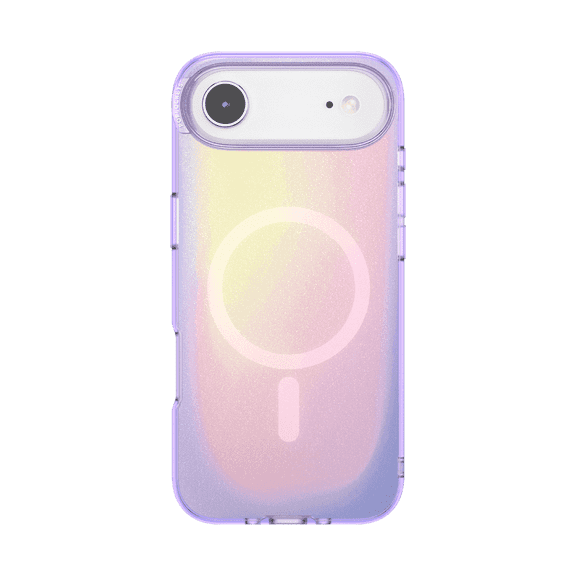 PopSockets iPhone 17 Air Phone Case with MagSafe, Wireless Charging Compatible, Purple - Aura