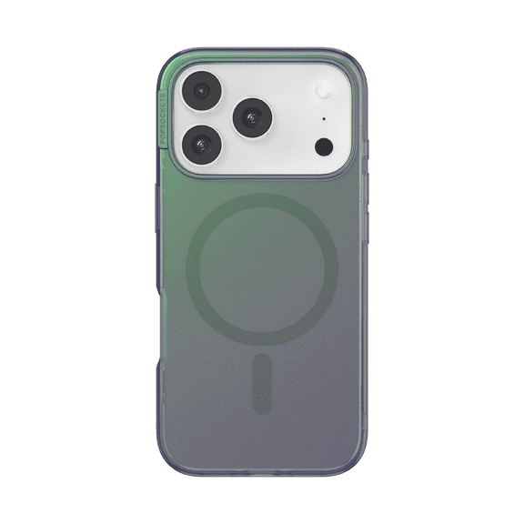 PopSockets iPhone 17 Pro Phone Case with MagSafe, Wireless Charging Compatible, Green - Nightshade