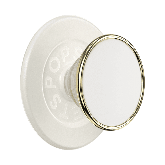 PopSockets MagSafe Phone Grip with Kickstand and Swappable Top - Enamel Coconut Creme
