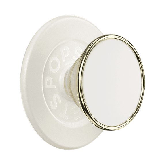 PopSockets Phone Grip for MagSafe, Magnetic Holder, Phone Stand, Enamel - Coconute Creme