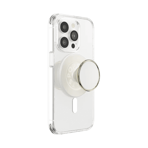PopSockets Phone Grip for MagSafe, Magnetic Holder, Phone Stand, Enamel - Coconute Creme