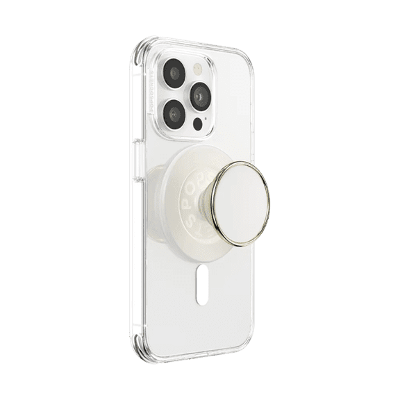 PopSockets Phone Grip for MagSafe, Magnetic Holder, Phone Stand, Enamel - Coconute Creme