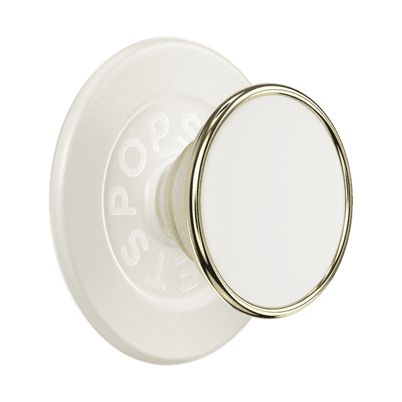 PopSockets Phone Grip for MagSafe, Magnetic Holder, Phone Stand, Enamel - Coconute Creme