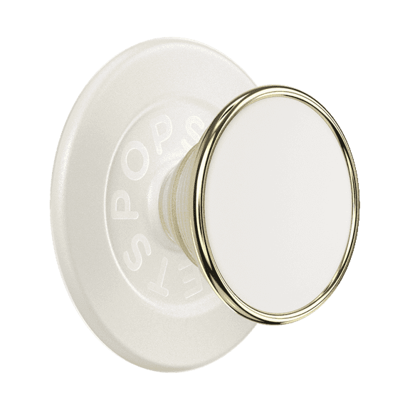 PopSockets Phone Grip for MagSafe, Magnetic Holder, Phone Stand, Enamel - Coconute Creme