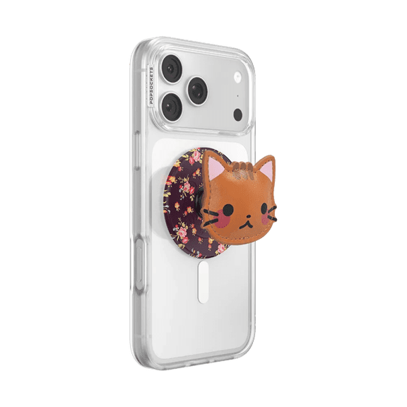 PopSockets Phone Grip for MagSafe, Magnetic Holder- Cowboy Kitty