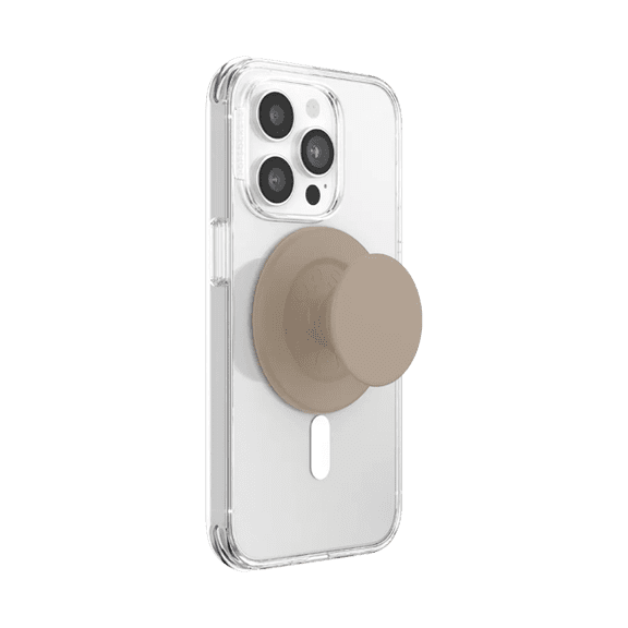 PopSockets Phone Grip for MagSafe, Magnetic Holder, Phone Stand, Brown - Soft Touch Latte