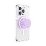 PopSockets Phone Grip for MagSafe, Magnetic Holder, Phone Stand, Pink - Opalescent Clear
