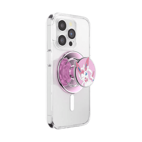 PopSockets Phone Grip for MagSafe, Magnetic Holder, Phone Stand, Pokemon - Sylveon Wink