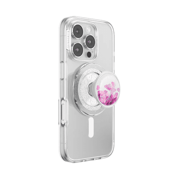 PopSockets Phone Grip for MagSafe, Magnetic Holder, Phone Stand, Tidepool - Tidepool Glitter Bomb