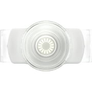 PopSockets Slide Stretch Adjustable Cell Phone Grip and Stand with Swappable Top, White Clear