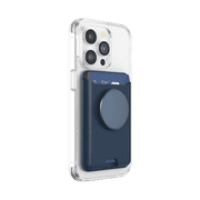 PopSockets Phone Wallet for MagSafe, Phone Card Holder with Grip, Navy Blue - Navy