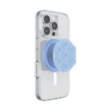 PopSockets - MagSafe Suck-Up Universal Magnetic Suction Grip & Mount with Adapter Ring for Cell Phones - Frost