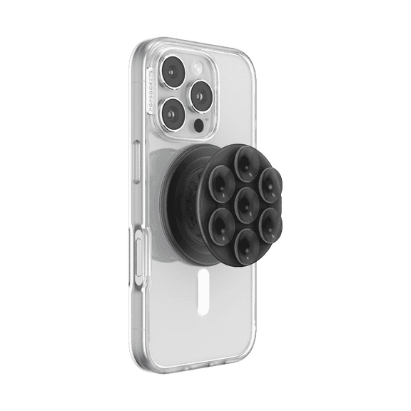 PopSockets Suck-Up Suction Grip and Stand with Swappable Top - Transluscent Black