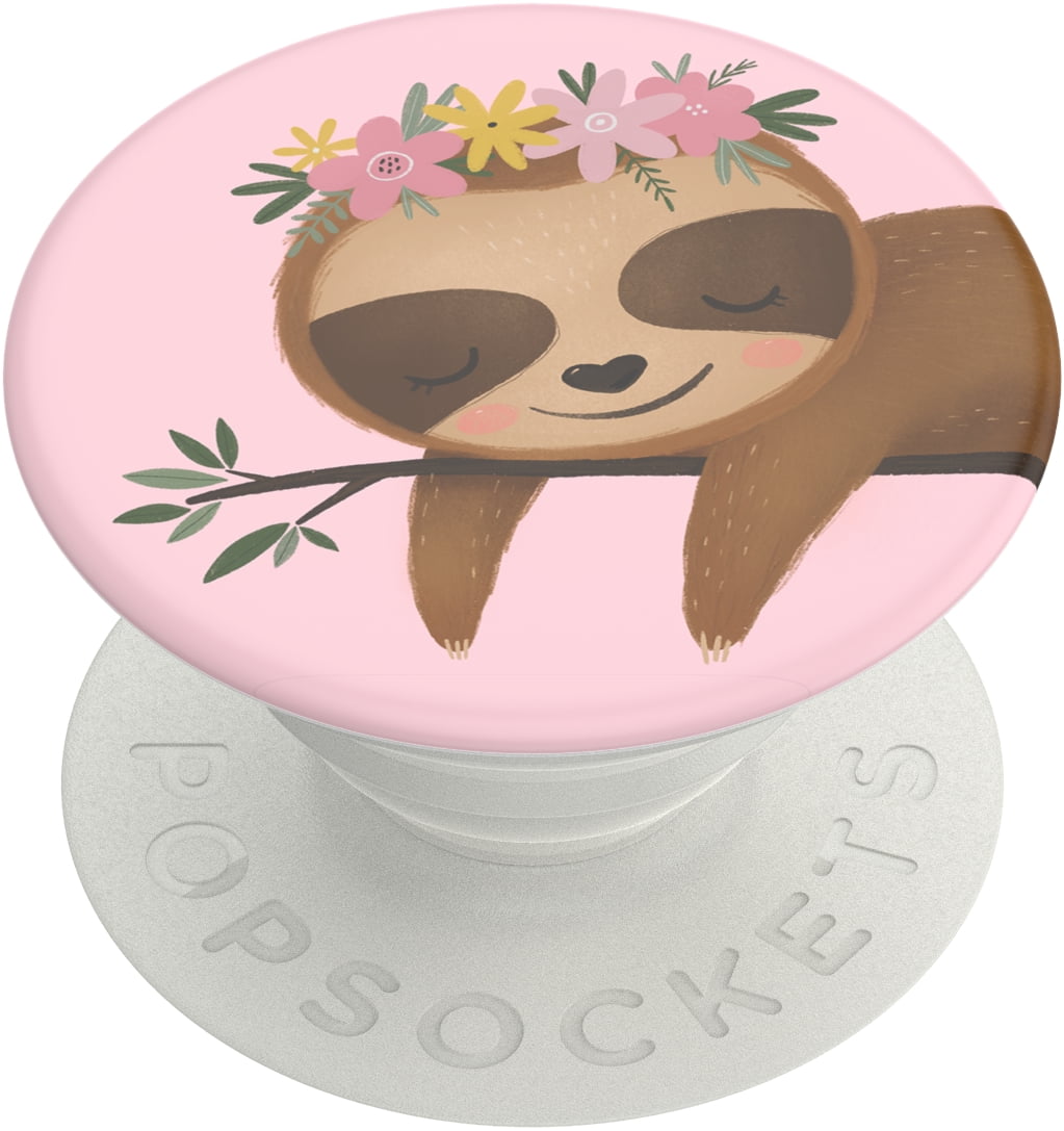 PopSockets Sweet SLoth Phone Grip, Pink