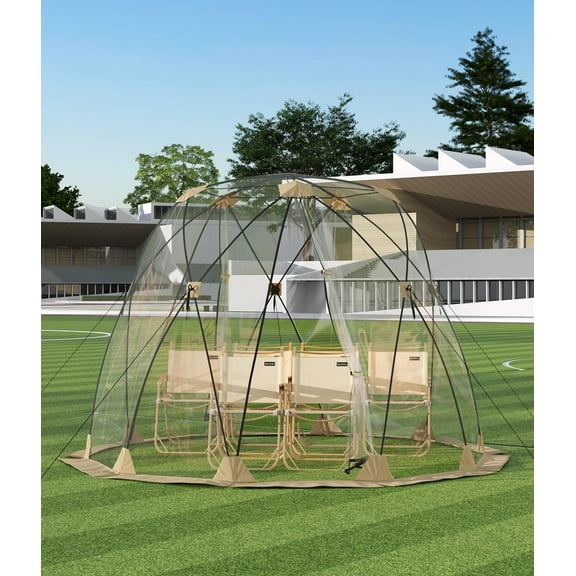 PopUp Bubble Tent Clear Outdoor S-helter 10.5*10.5 FT All Weather with C-arryBag
