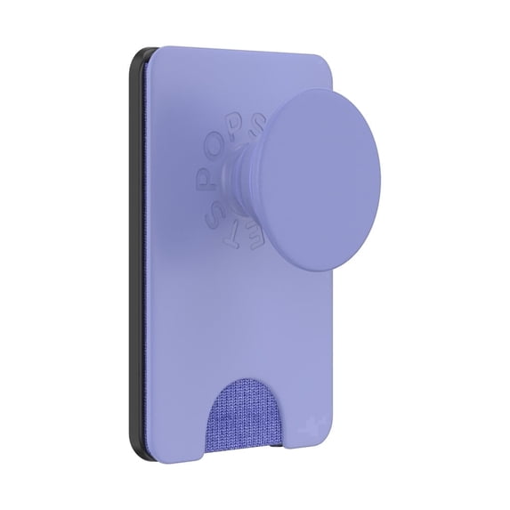 PopSockets Phone Wallet for MagSafe, Phone Card Holder with Grip, Purple - Deep Periwinkle