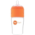 thumbnail image 1 of PopYum  9 oz Anti-Colic Formula Making Baby Bottle 1-Pack - Orange, 1 of 10