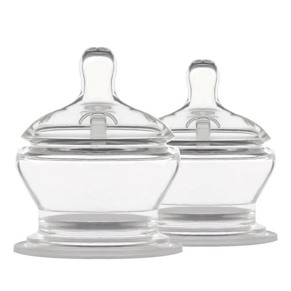 PopYum Stage 1 Slow Flow Nipples, 2-pack