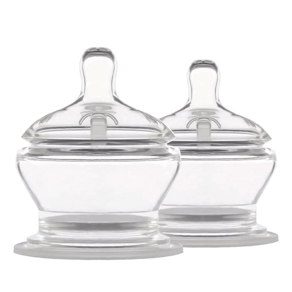 PopYum Stage 1 Slow Flow Nipples, 2-pack