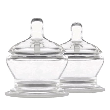 PopYum Stage 2 Medium Flow Nipples, 2-pack, anti-colic, natural latch
