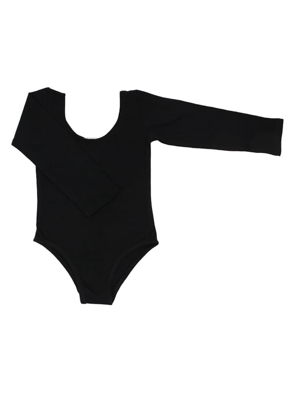 Black Dance Leotard Long Sleeved (Toddler, Little Girls & Big Girls)