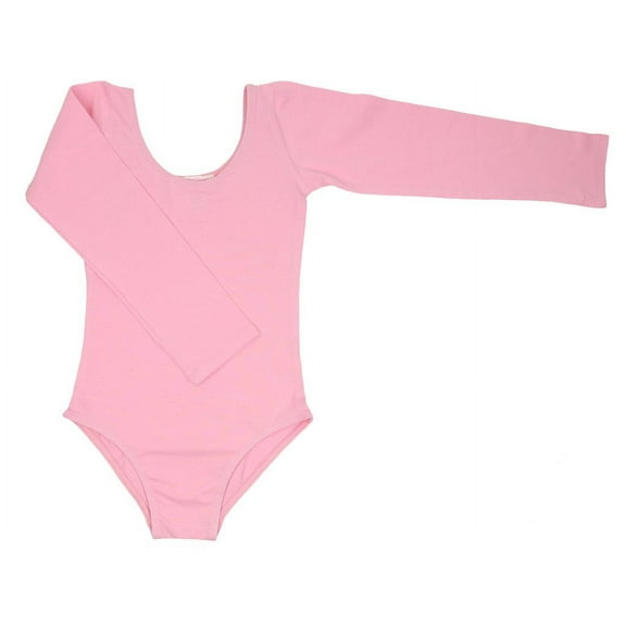 Popatu Pink Dance Leotard Long Sleeved (Toddler, Little Girls & Big Girls)