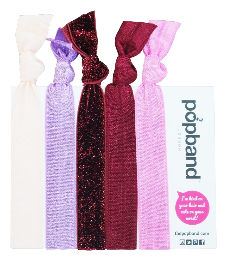 Popband Fashion Hair Bands Winter Berry 5 Pack Walmart