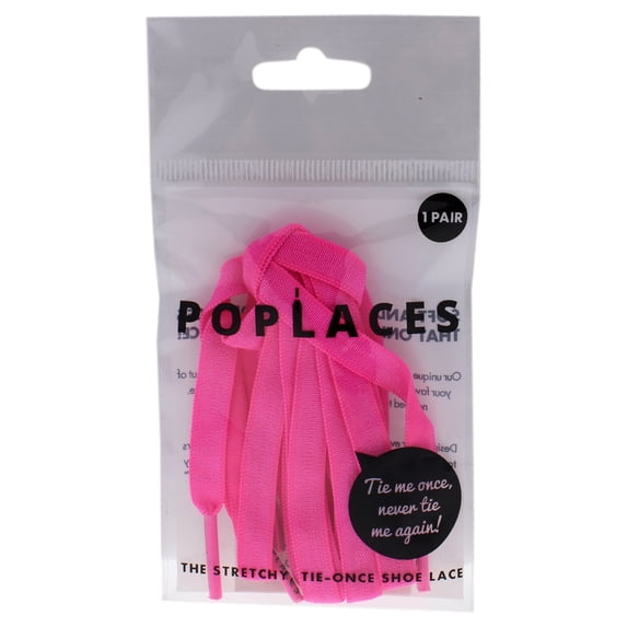 Popband Poplaces - Neon Pink, 1 Pc Shoe Laces
