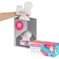 thumbnail image 1 of Popbins Self Replenishing Clear 4 Gallon Trash Bag - 30 Count Easily Accessible Small Garbage Bags For Bathroom Trash Can And Mini Office Bins- With Patented Design, 1 of 7