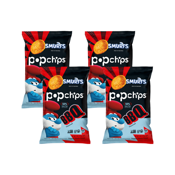 Popchips, Original, BBQ, 5 oz Pack of 4
