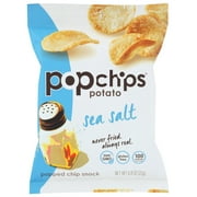 Popchips Potato Chip, Sea Salt, .8 Oz, Pack Of 24
