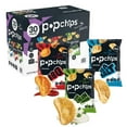 thumbnail image 1 of Popchips Potato Chips Variety Pack Sea Salt BBQ Sour Cream & Onion Single Serve Snacks for Kids and Adults Healthy On-The-Go Snacking School Lunches Movie Nights Travels Summer Party Favor 0.8Oz(30Ct), 1 of 14