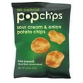 thumbnail image 1 of Popchips Sour Cream & Onion Popped Potato Chips, 0.8 oz - Case of 24, 1 of 1